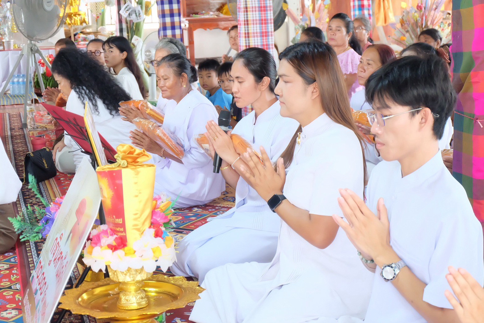 ภาพร่วมพิธีกรรมวัดสีหาสุวรรณาราม