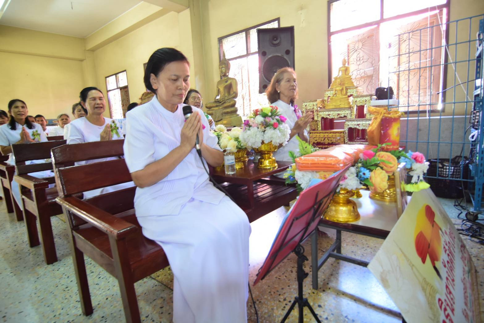 ภาพกล่าวคำถวายกฐินวัดจันทรประสิทธิ์