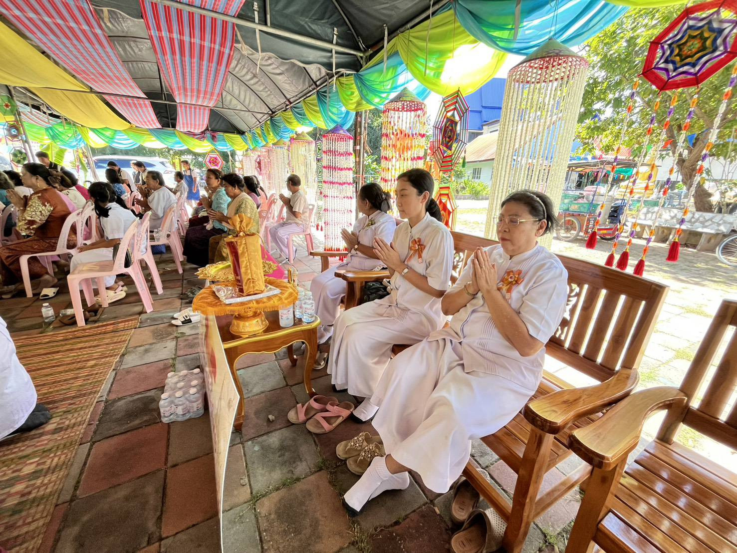ภาพร่วมพิธีกรรมวัดพิมลธรรมาราม