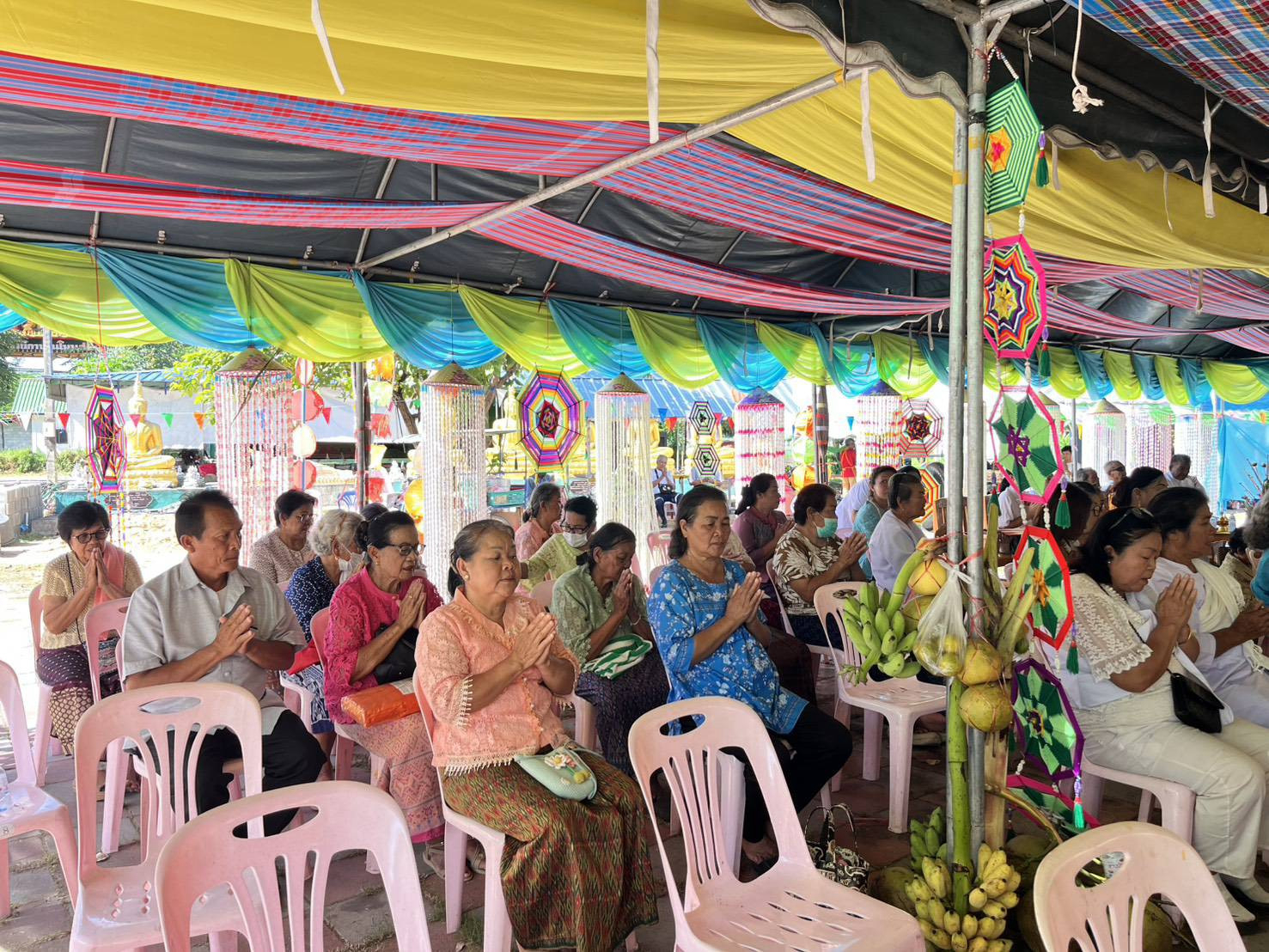 ภาพร่วมพิธีกรรมวัดพิมลธรรมาราม