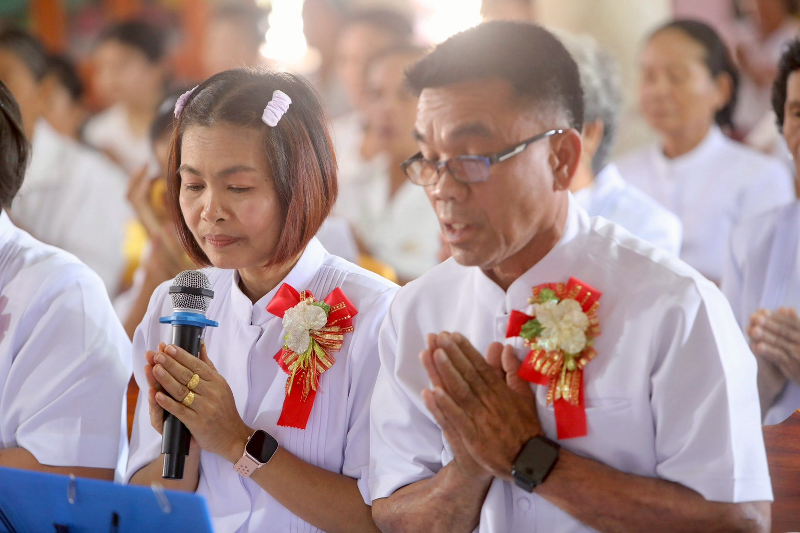 ภาพกล่าวคำถวายกฐินวัดสว่างเลิงแสง