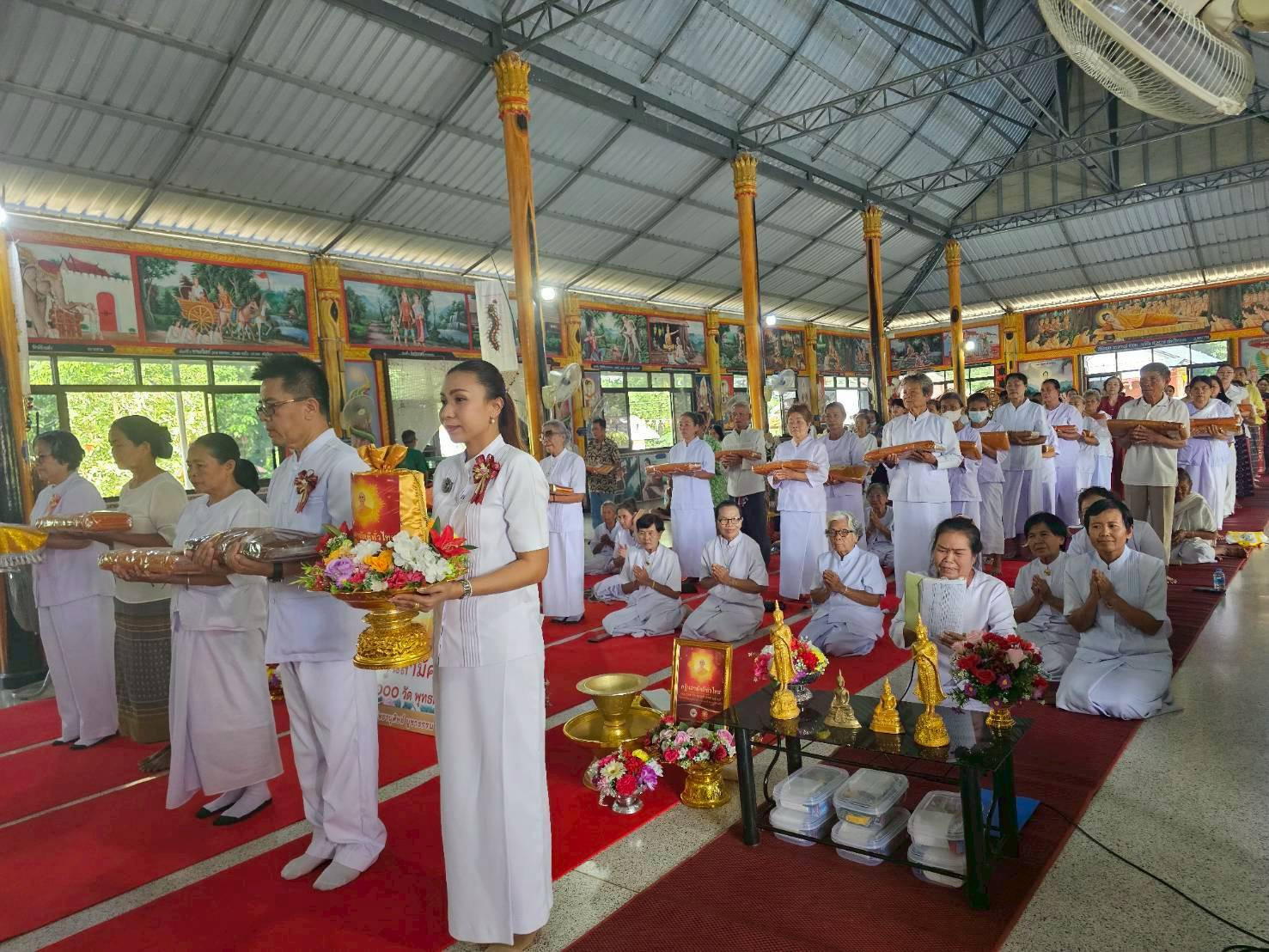 ภาพร่วมพิธีกรรมวัดสมจิตอาราม