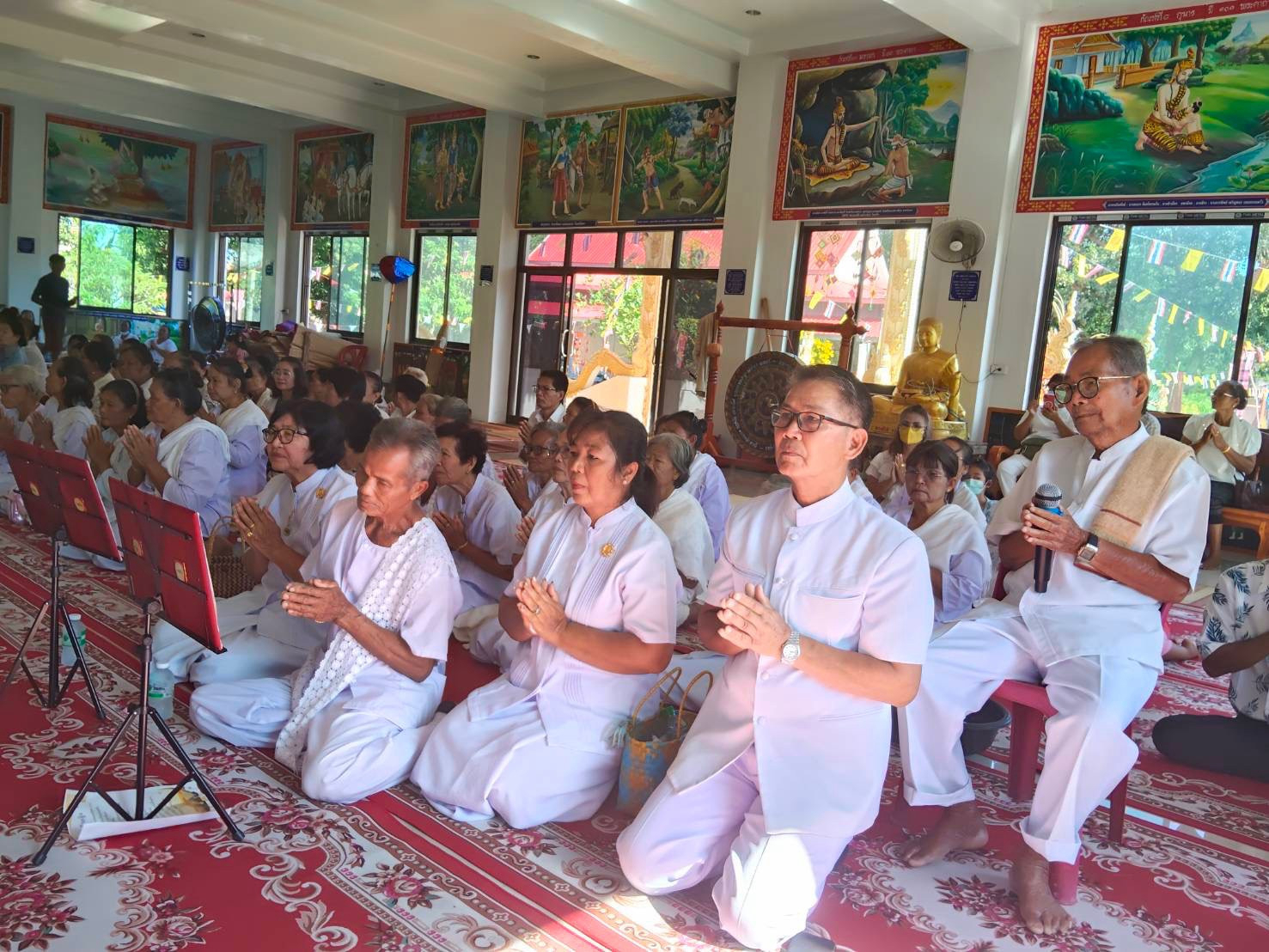 ภาพร่วมพิธีกรรมวัดหรรษาวาส