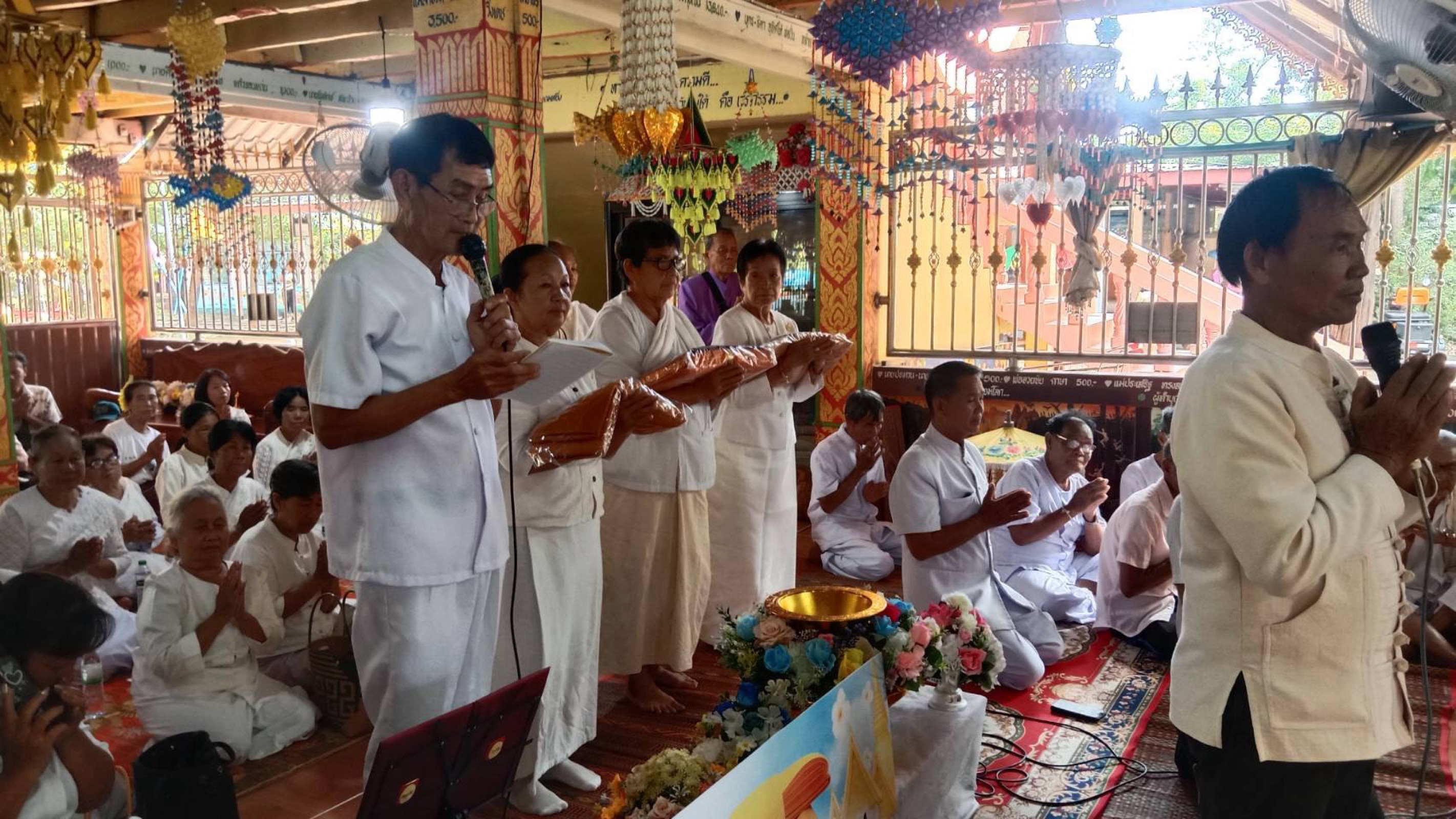 ภาพร่วมพิธีกรรมวัดศรีสะอาดโนนงาม