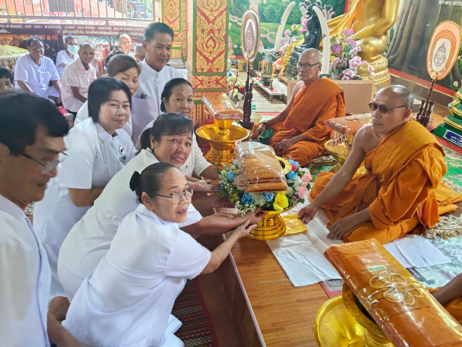 ภาพร่วมพิธีกรรมวัดศรีสะอาดโนนงาม