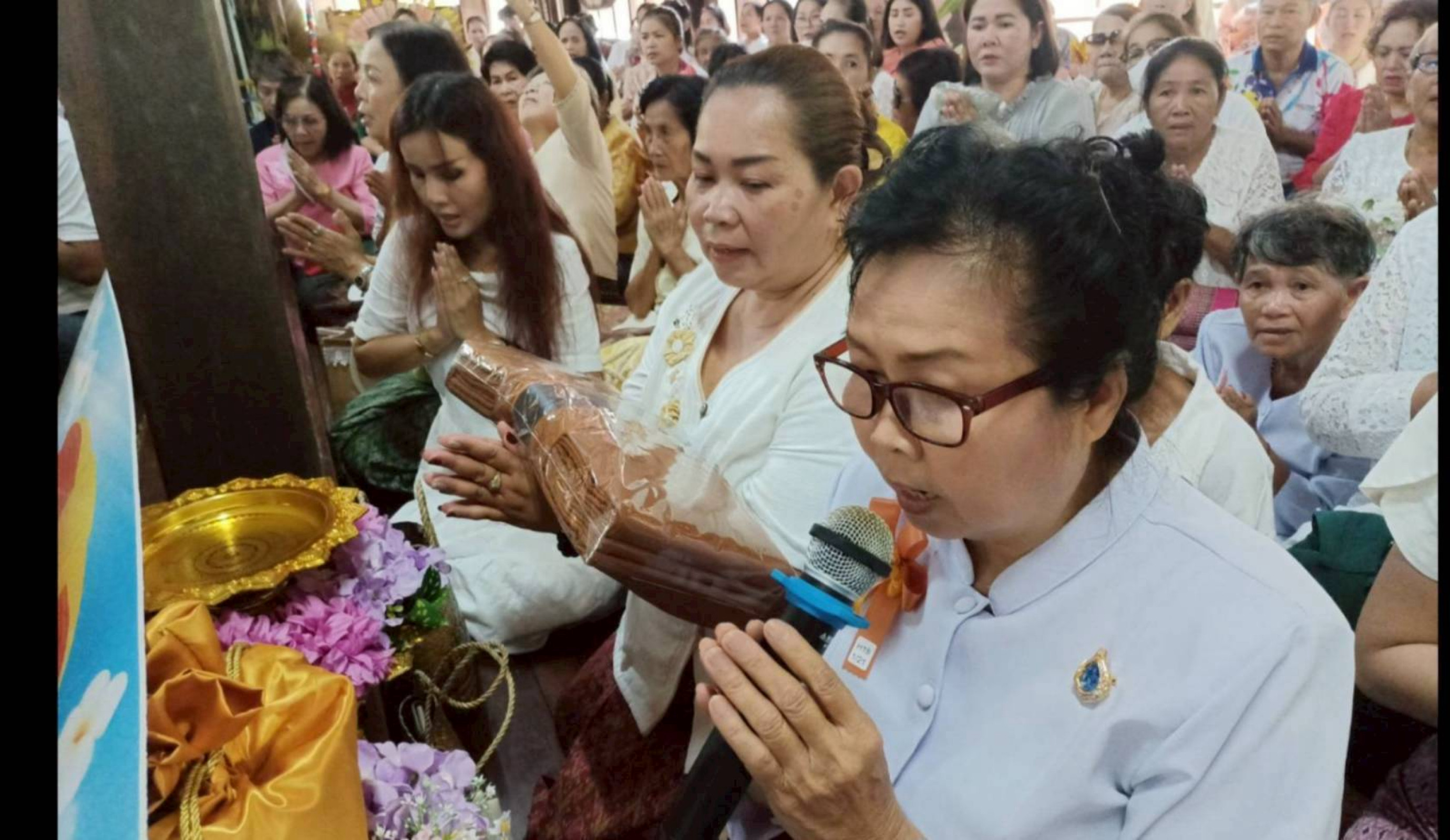 ภาพกล่าวคำถวายกฐินวัดโนนสำนัก