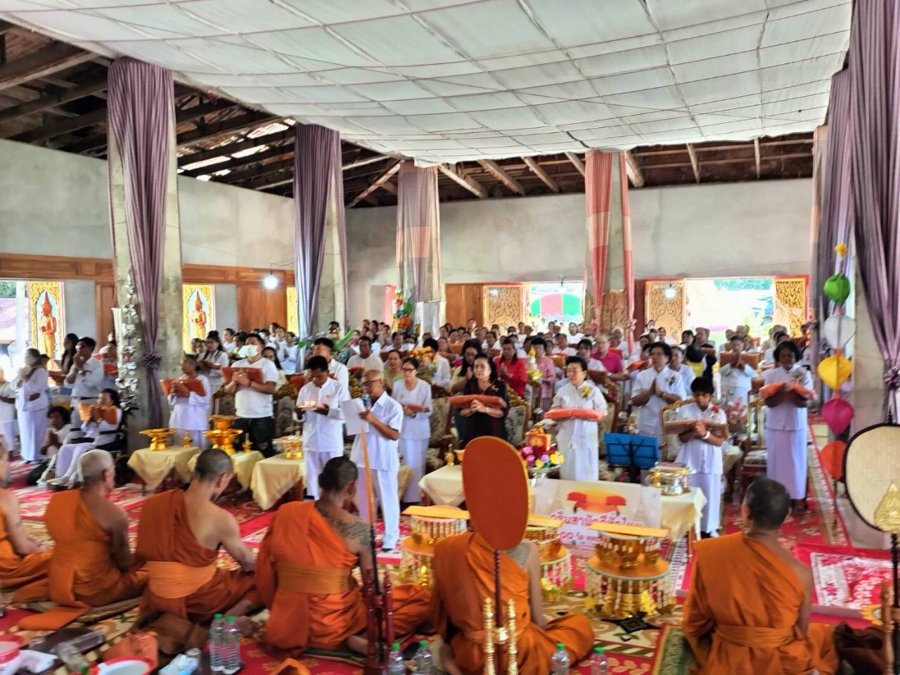 ภาพร่วมพิธีกรรมวัดนวการาม