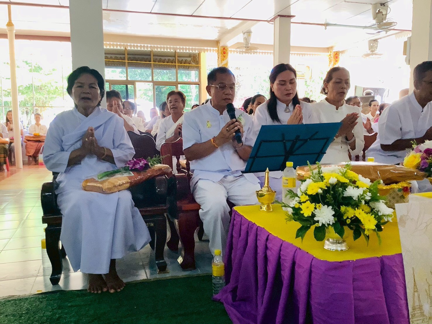 ภาพกล่าวคำถวายกฐินวัดอุทัย