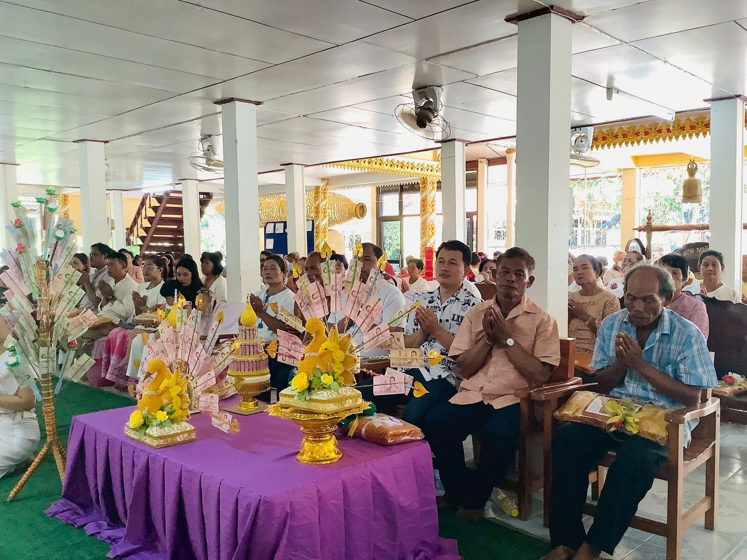 ภาพร่วมพิธีกรรมวัดอุทัย