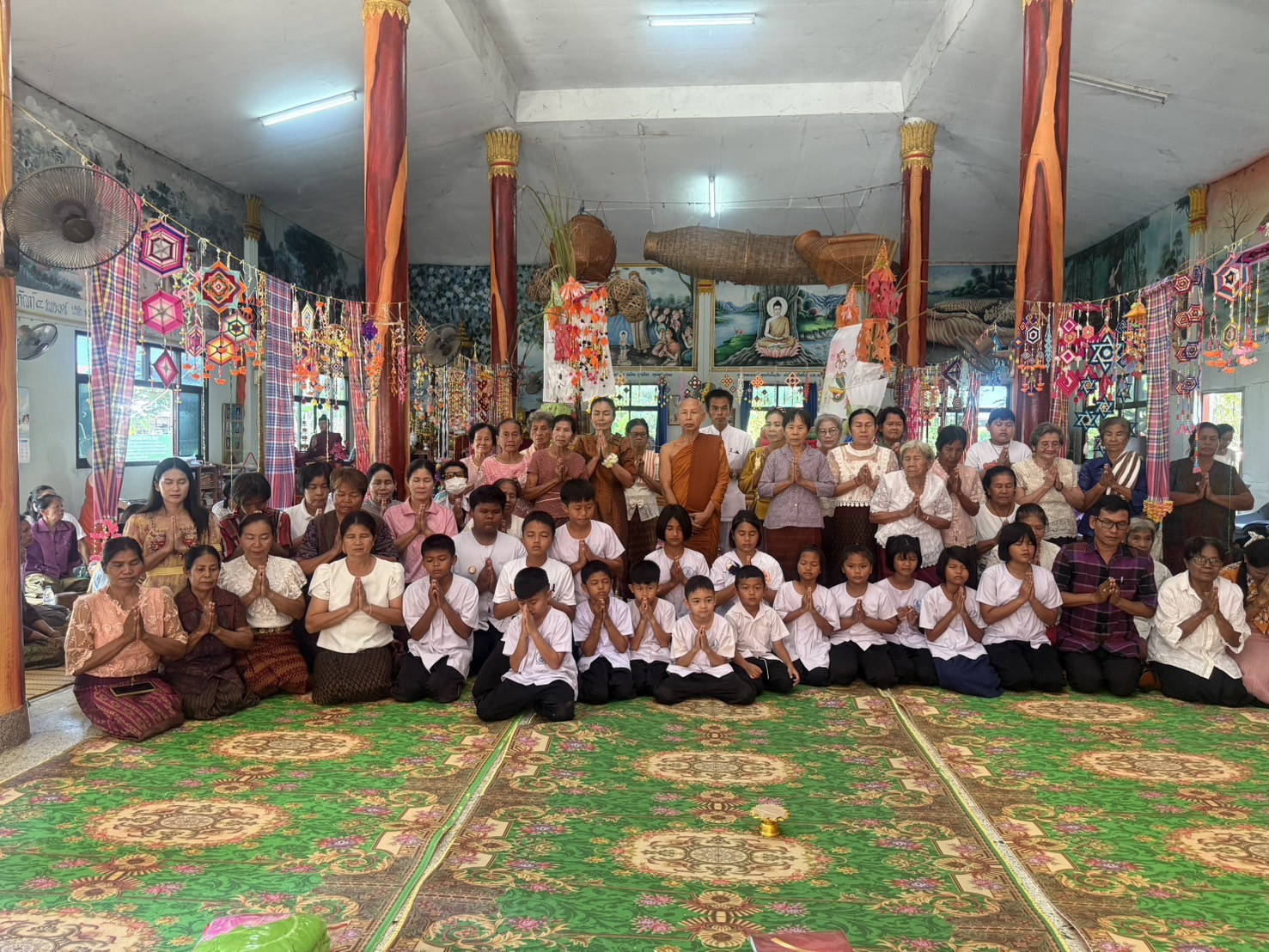 ภาพร่วมพิธีกรรมวัดคำมูล