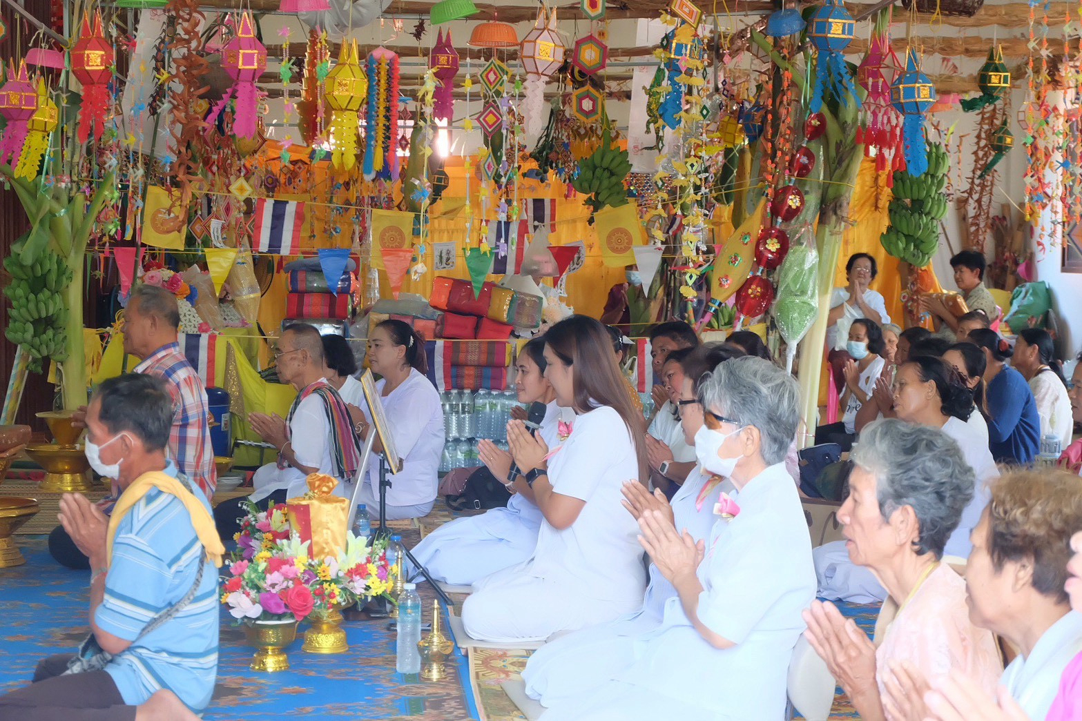 ภาพกล่าวคำถวายกฐินวัดป่าโป่งสีวนาราม