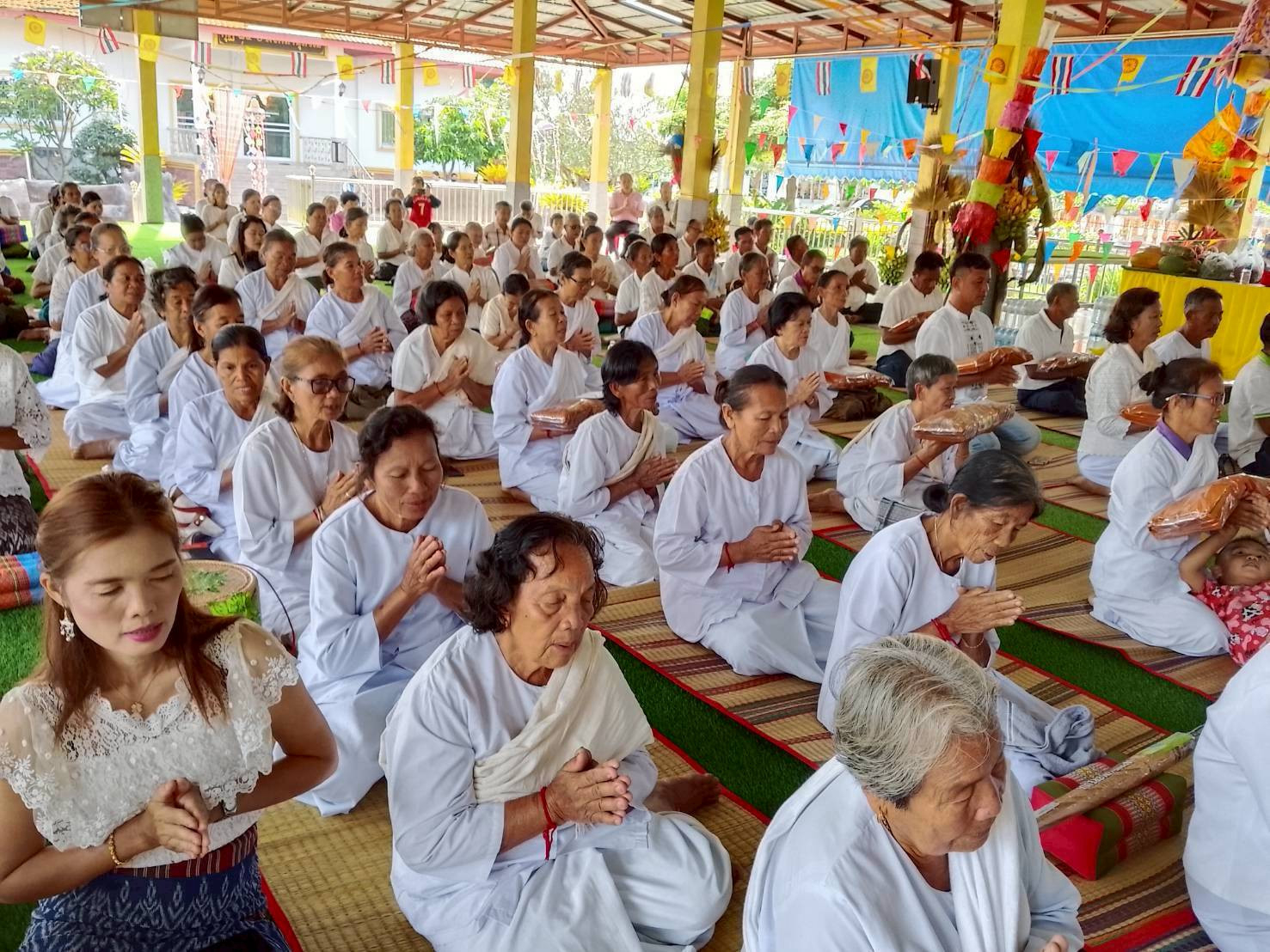 ภาพร่วมพิธีกรรมวัดศิริพนปุญญาวาส