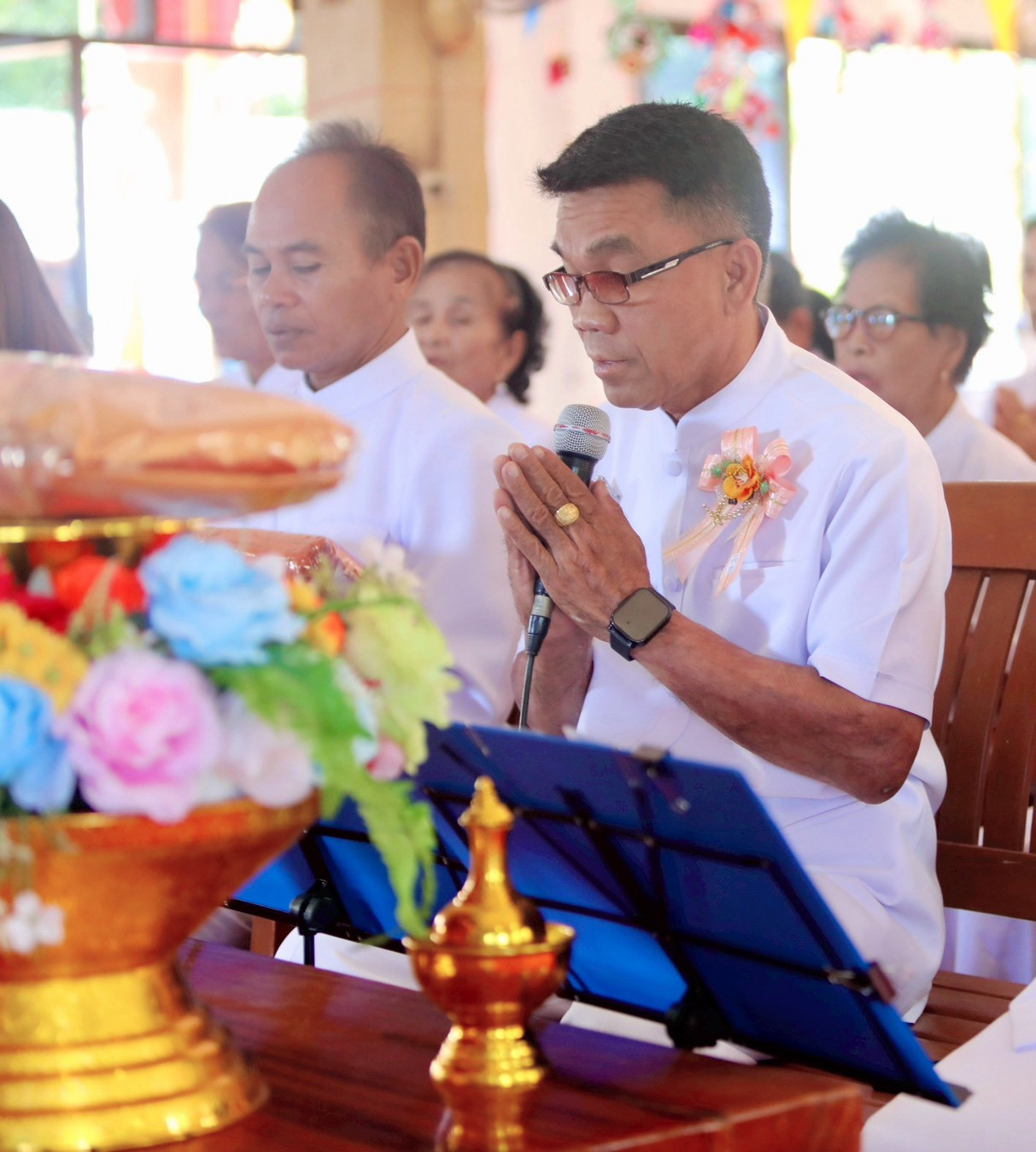 ภาพกล่าวคำถวายกฐินวัดโนนศิลา