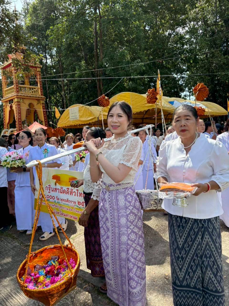 ภาพร่วมพิธีกรรมวัดปทุมธรรมาราม