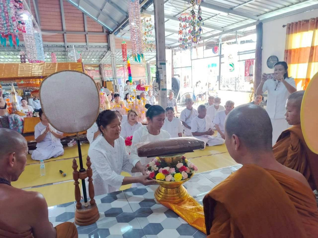 ภาพร่วมพิธีกรรมวัดป่านันทิการาม