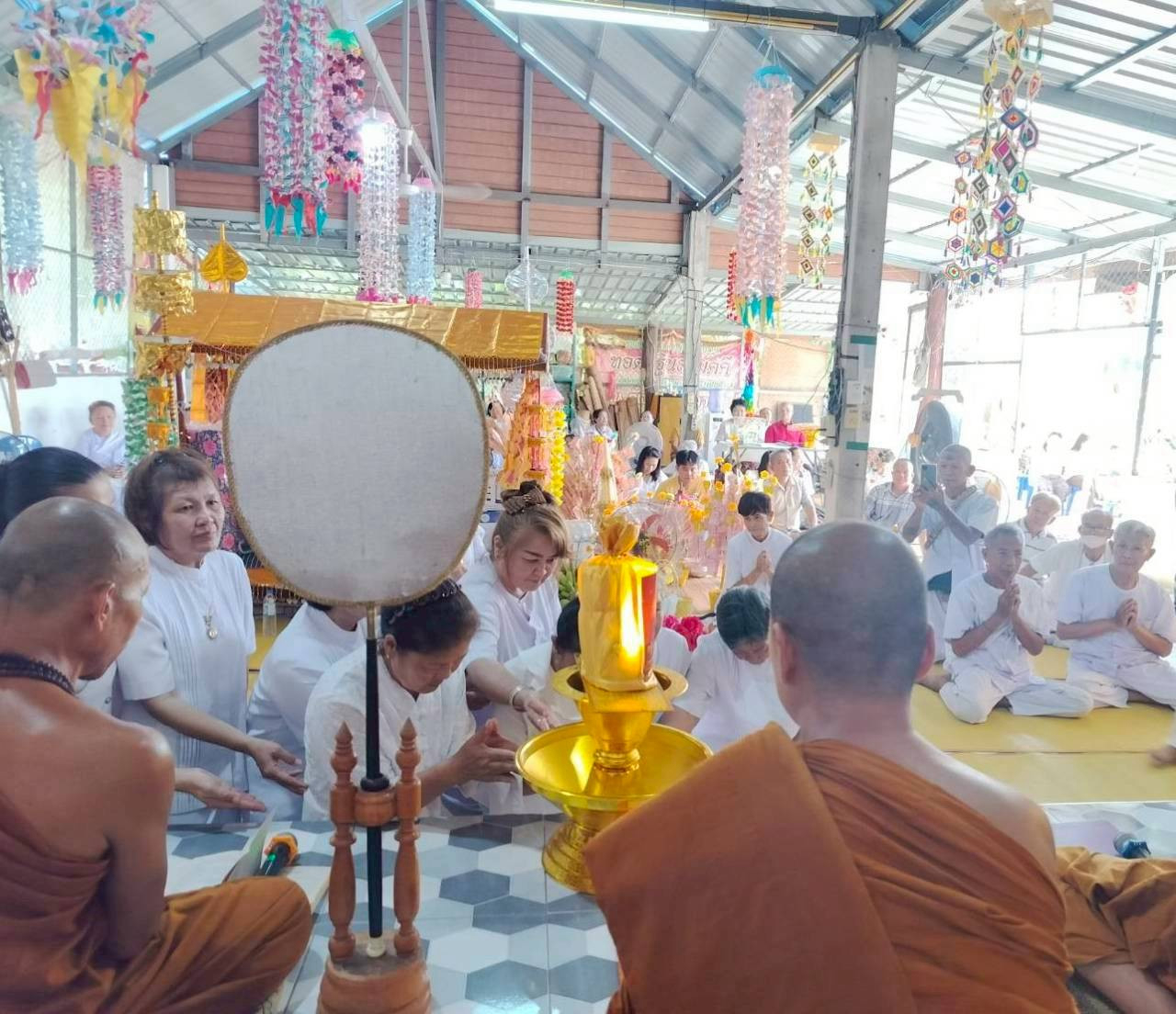 ภาพร่วมพิธีกรรมวัดป่านันทิการาม