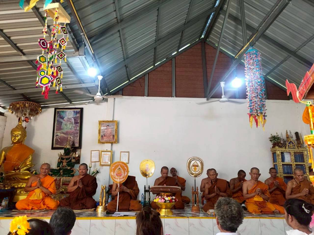 ภาพร่วมพิธีกรรมวัดป่านันทิการาม