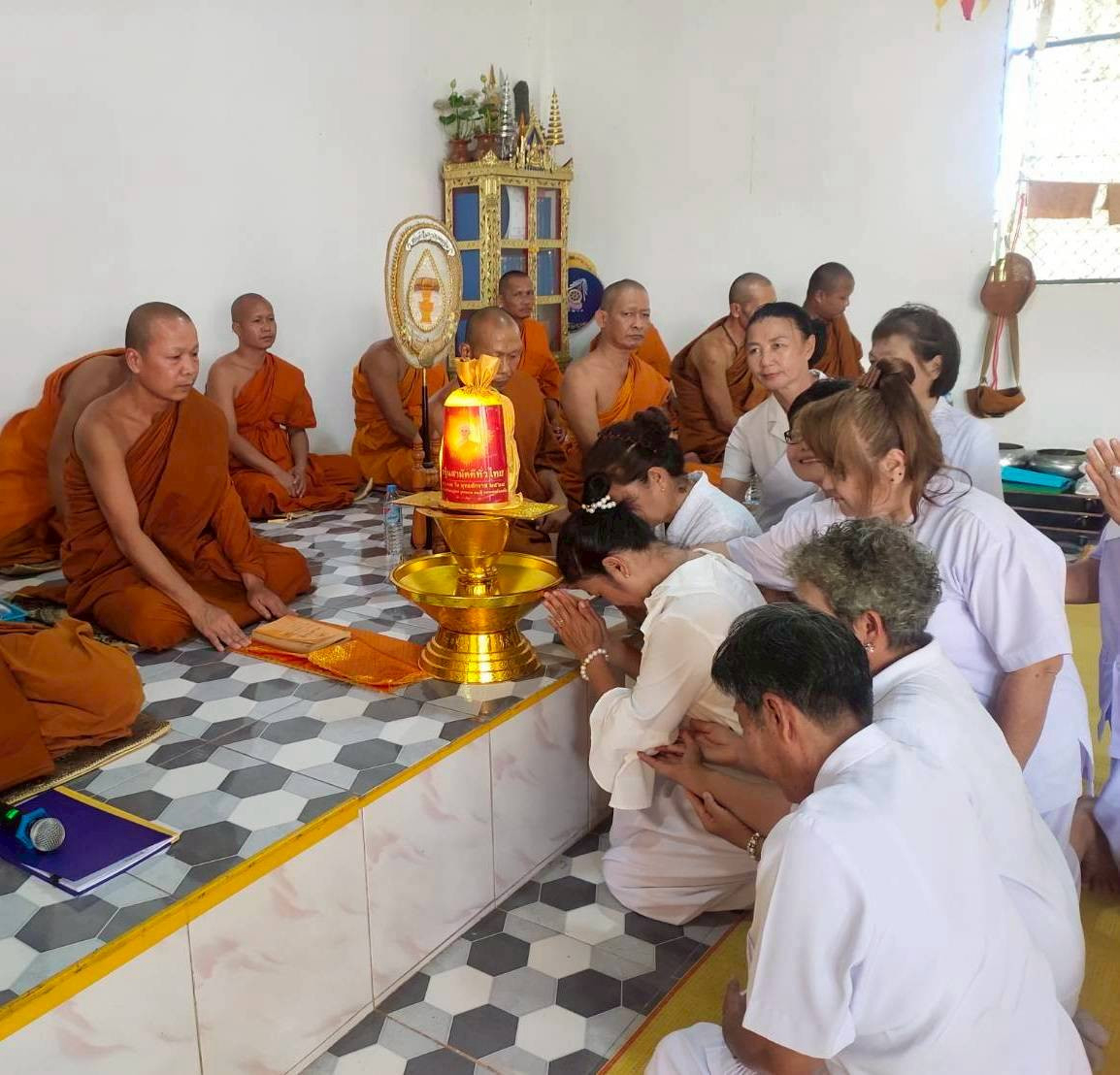 ภาพร่วมพิธีกรรมวัดป่านันทิการาม