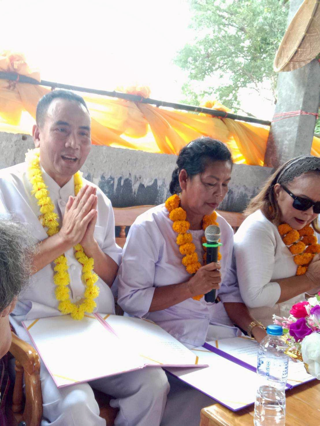 ภาพกล่าวคำถวายกฐินที่พักสงฆ์เวฬุวรรณวราราม