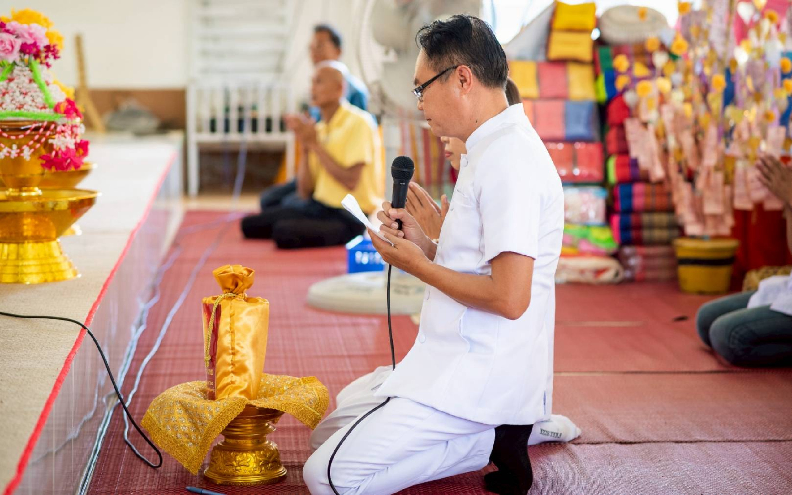 ภาพกล่าวคำถวายกฐินวัดศรีสะอาด