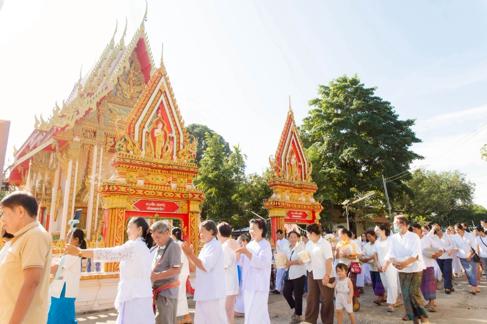 ภาพร่วมขบวนกฐินวัดเหล่าฝ้าย