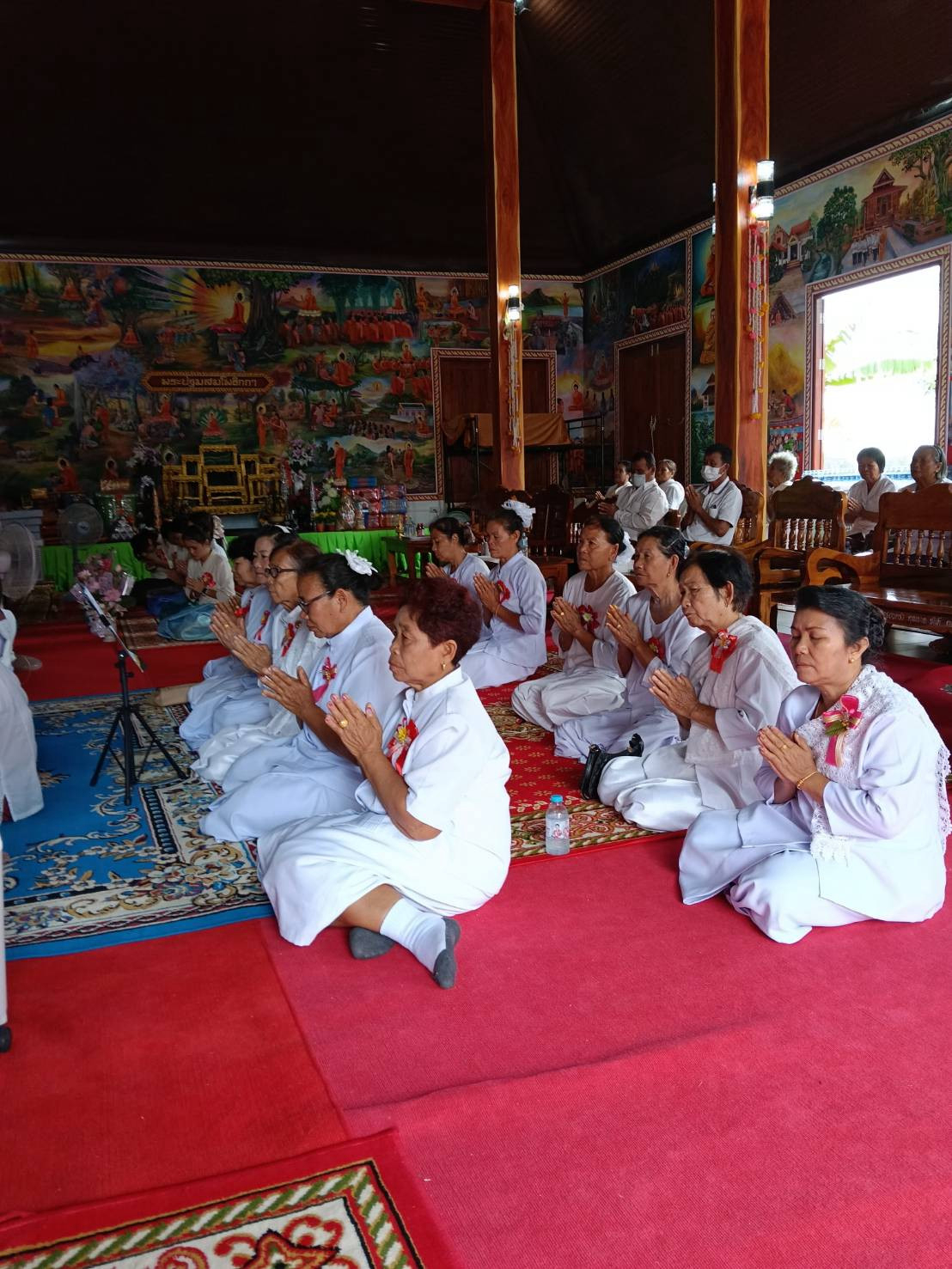 ภาพร่วมพิธีกรรมวัดสากลสะแนน