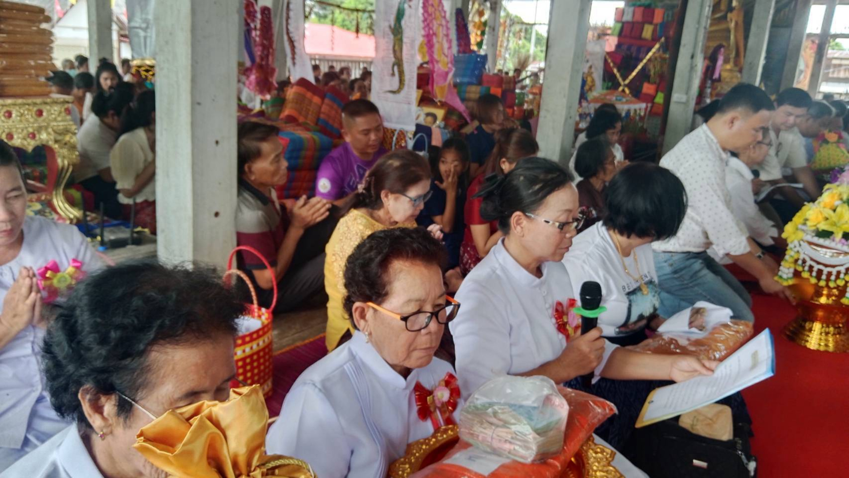 ภาพกล่าวคำถวายกฐินวัดบุญเรือง