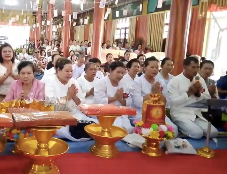 ภาพกล่าวคำถวายกฐินวัดโพธาราม