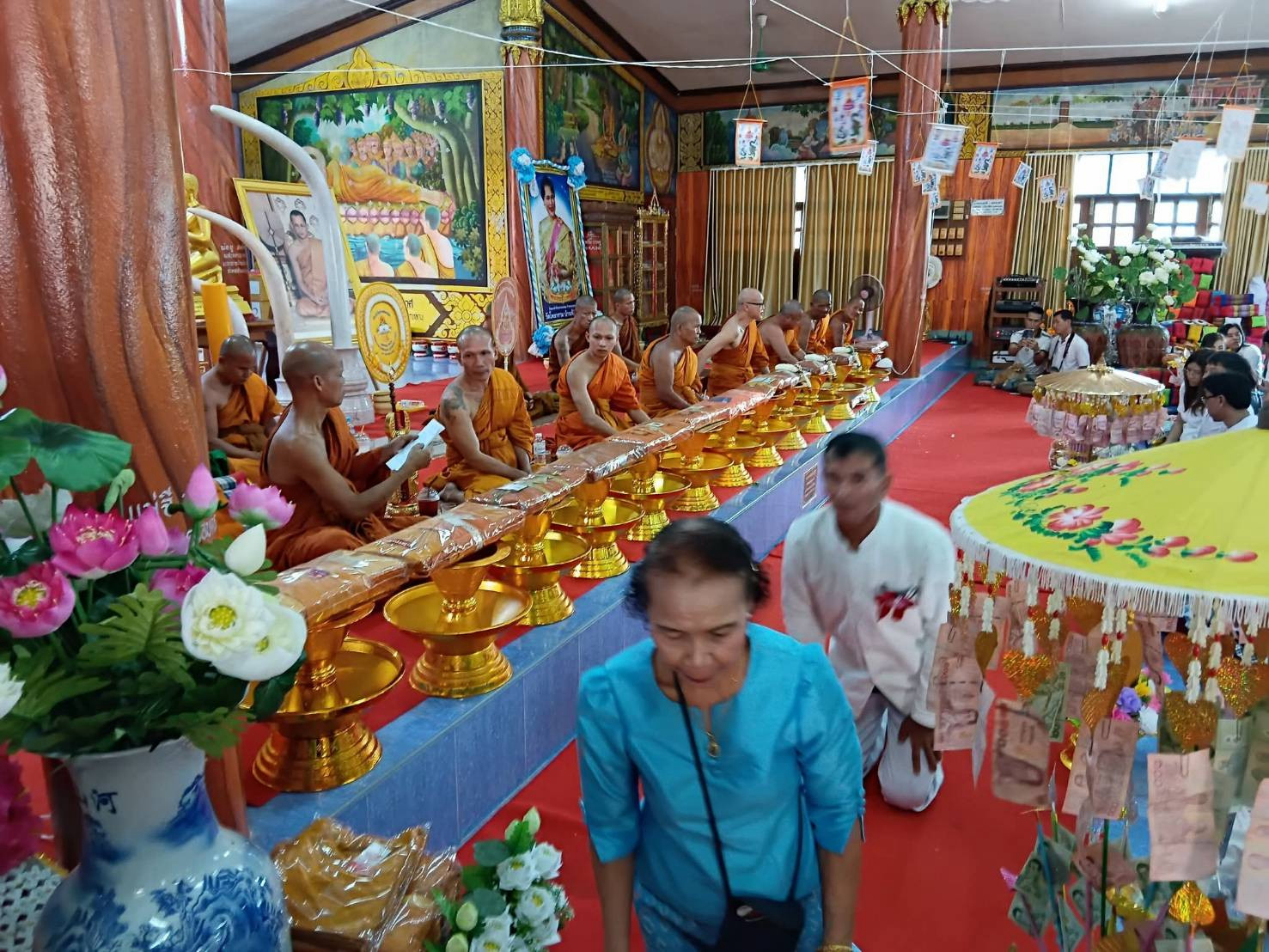 ภาพร่วมพิธีกรรมวัดโพธาราม