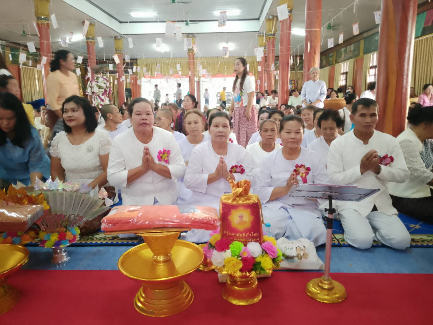 ภาพร่วมพิธีกรรมวัดโพธาราม