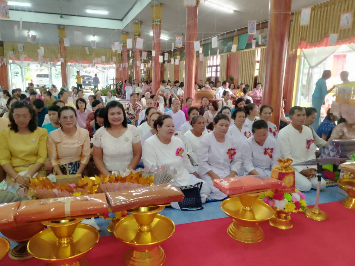 ภาพร่วมพิธีกรรมวัดโพธาราม