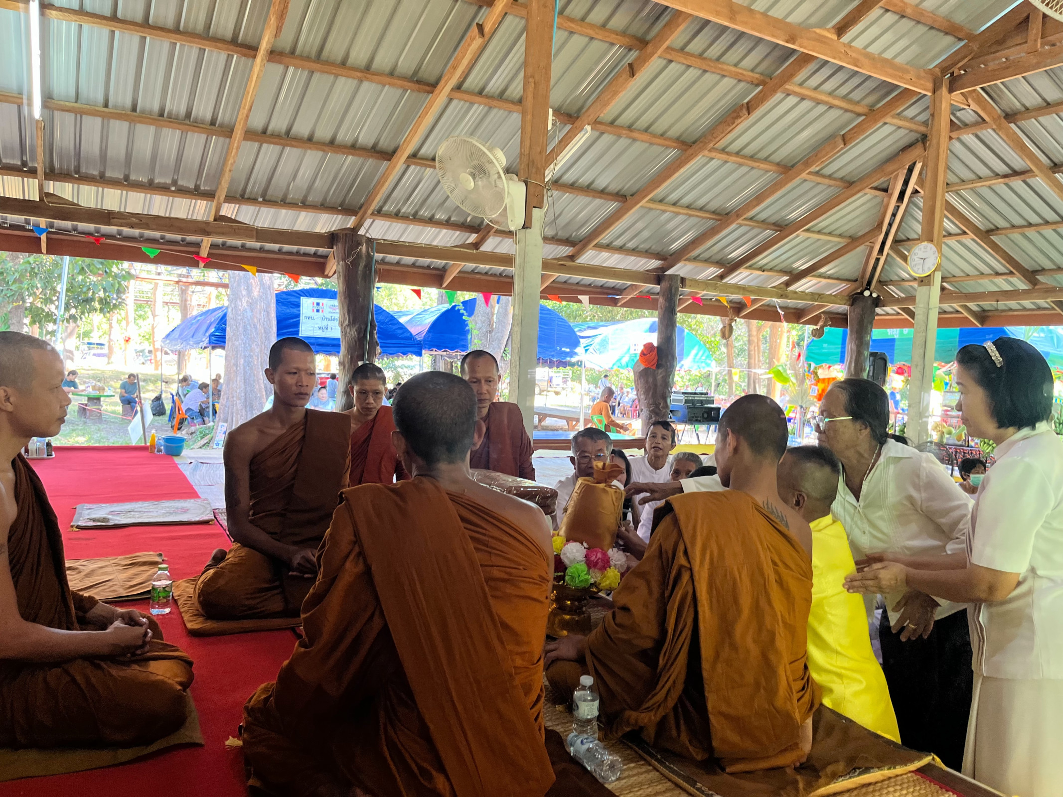 ภาพร่วมพิธีกรรมวัดเทพสิงห์ขอน