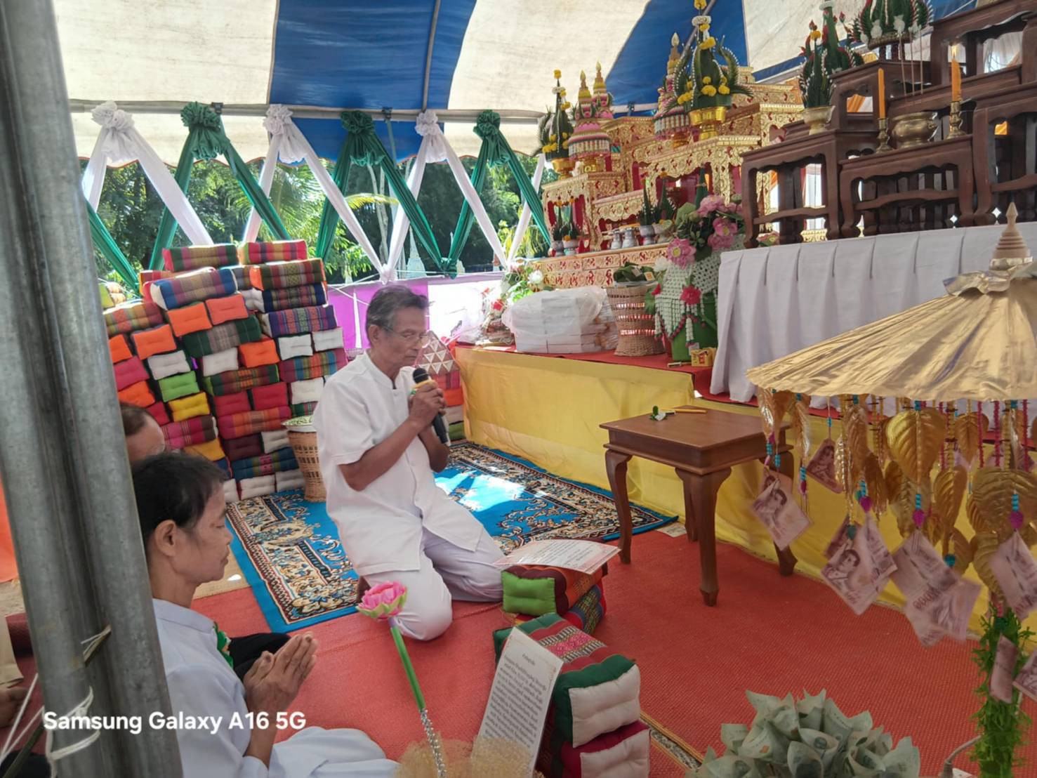 ภาพกล่าวคำถวายกฐินวัดโสกผักหวาน