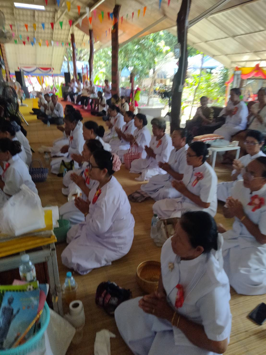 ภาพร่วมพิธีกรรมวัดป่าเลิงจิตวิเวก