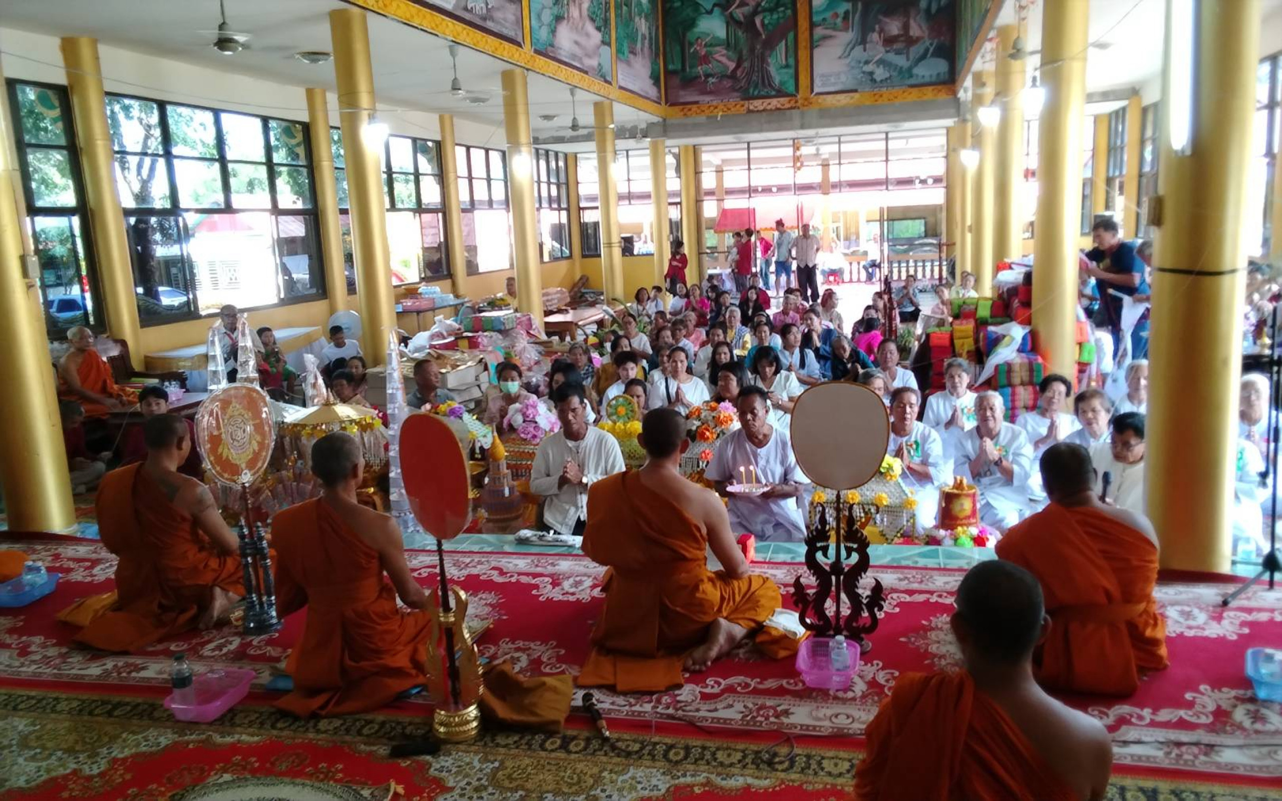 ภาพร่วมพิธีกรรมวัดโชติการาม