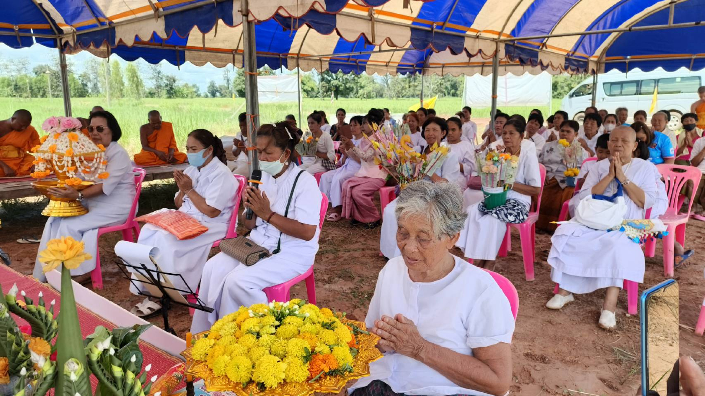 ภาพกล่าวคำถวายกฐินที่พักสงฆ์กิตติวลีพร