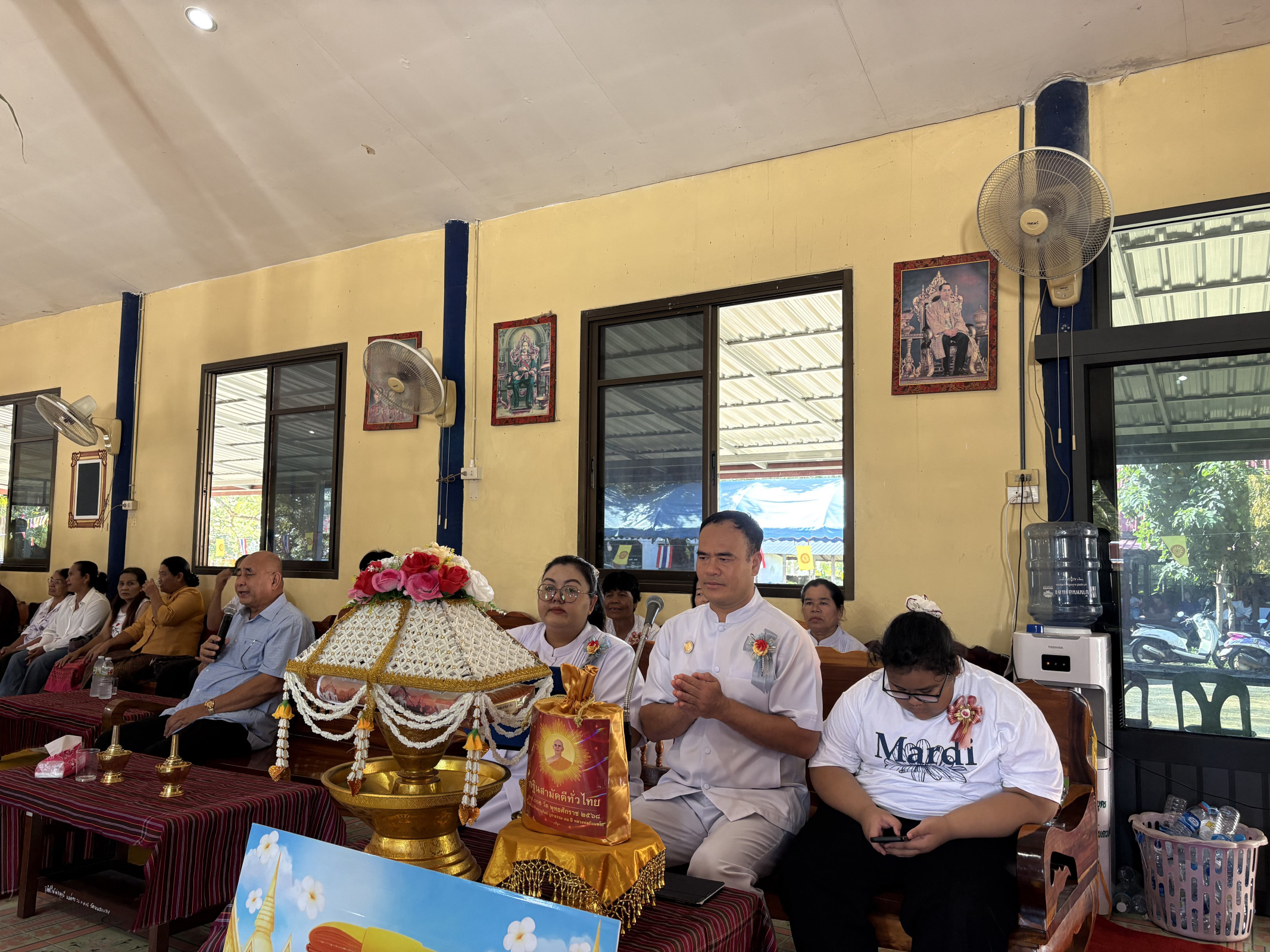 ภาพกล่าวคำถวายกฐินวัดบ้านหนองแลง