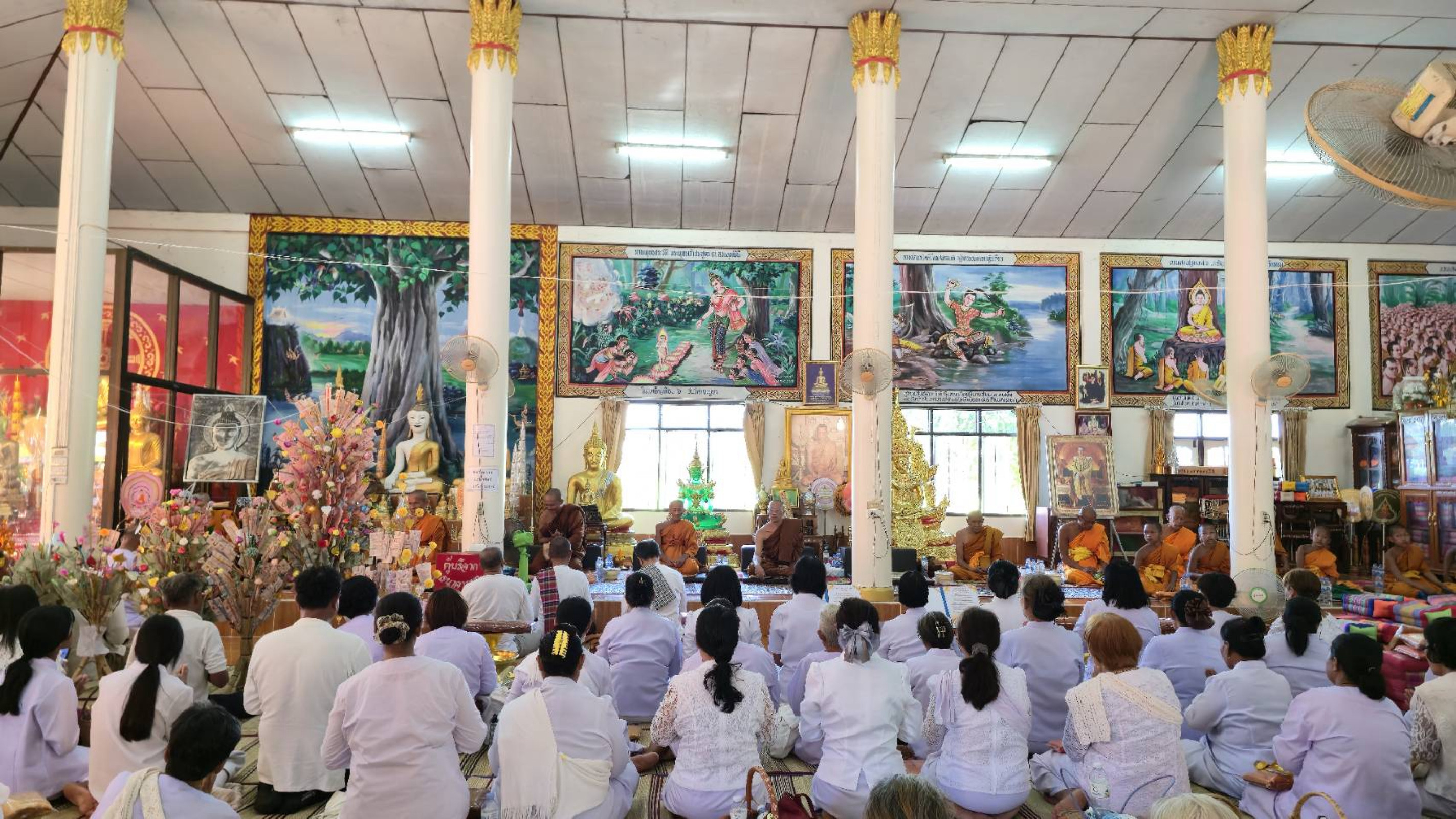 ภาพร่วมพิธีกรรมวัดศรีบุญเรือง