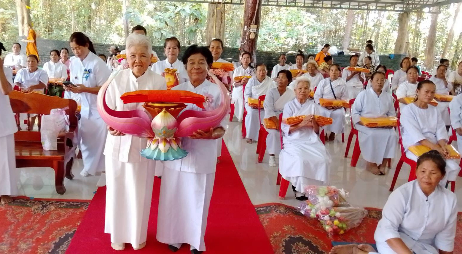 ภาพร่วมพิธีกรรมวัดโชคอำนวยวนาราม