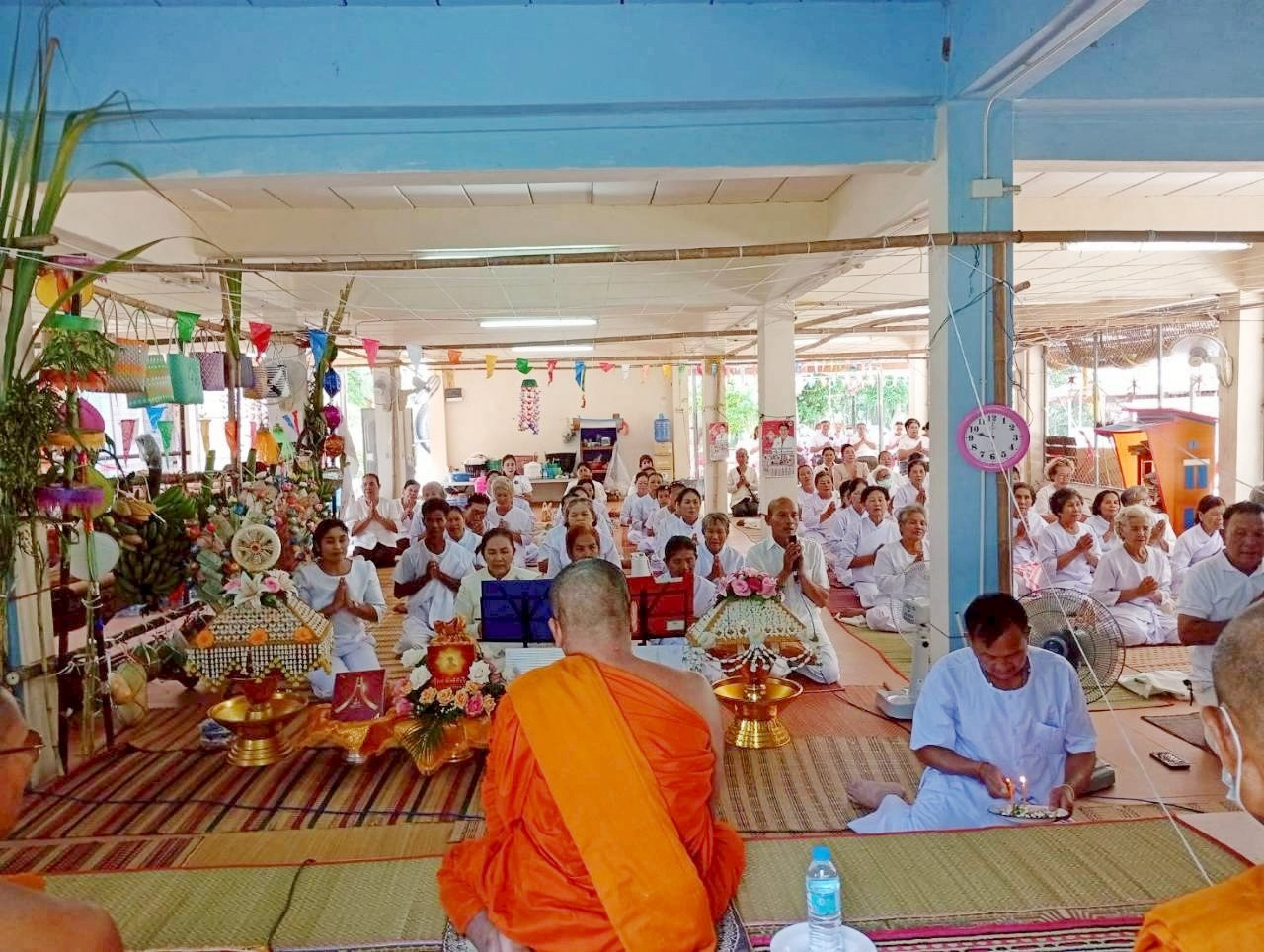 ภาพร่วมพิธีกรรมวัดนาหลวงนามมงคล