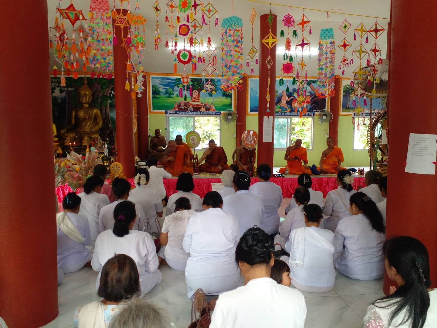 ภาพร่วมพิธีกรรมวัดเวฬุวนาราม