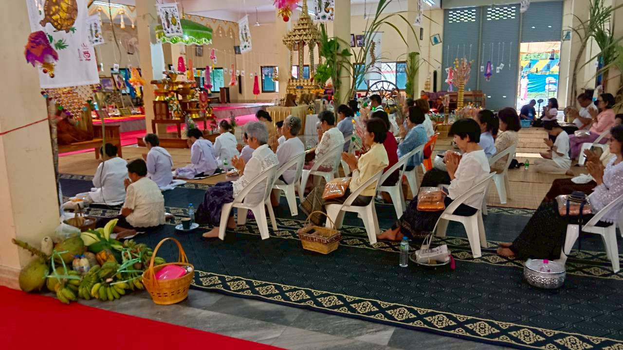 ภาพร่วมพิธีกรรมวัดป่าสามัคคีศิริพัฒนาราม