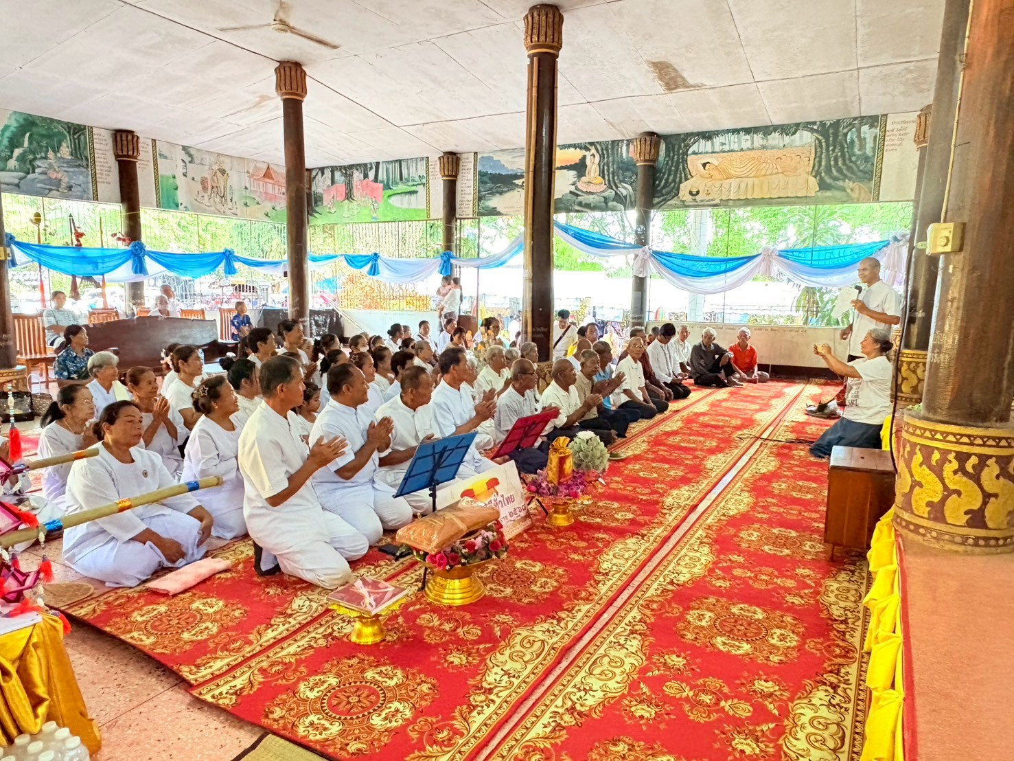 ภาพร่วมพิธีกรรมวัดทรงธรรมบรรพต