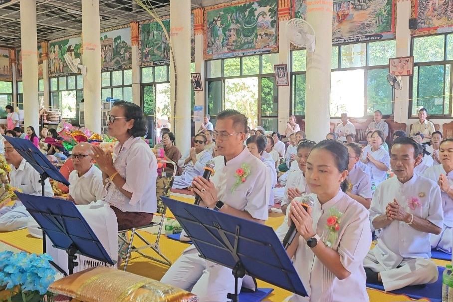 ภาพกล่าวคำถวายกฐินวัดศรีวิลัย