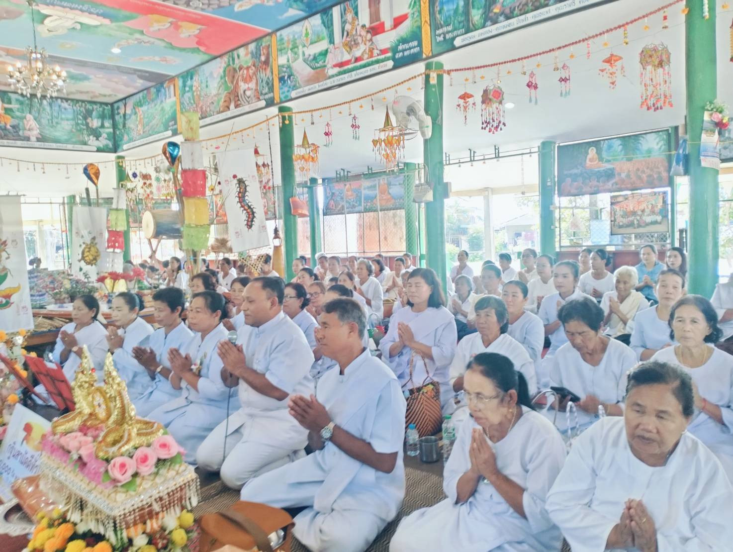ภาพร่วมพิธีกรรมวัดศิริชัยทรงธรรม
