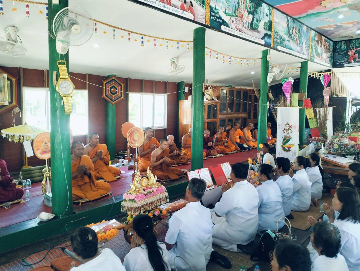 ภาพร่วมพิธีกรรมวัดศิริชัยทรงธรรม