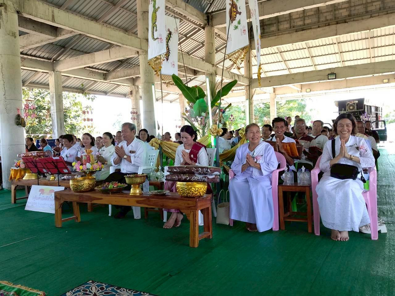 ภาพร่วมพิธีกรรมสำนักปฏิบัติธรรมพุทธสาวิกานาวัง