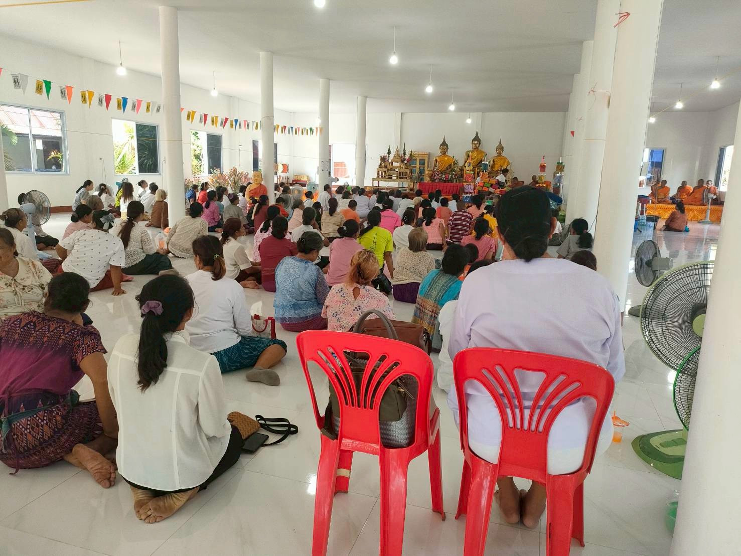 ภาพร่วมพิธีกรรมวัดโพธิ์ชัยสะอาด