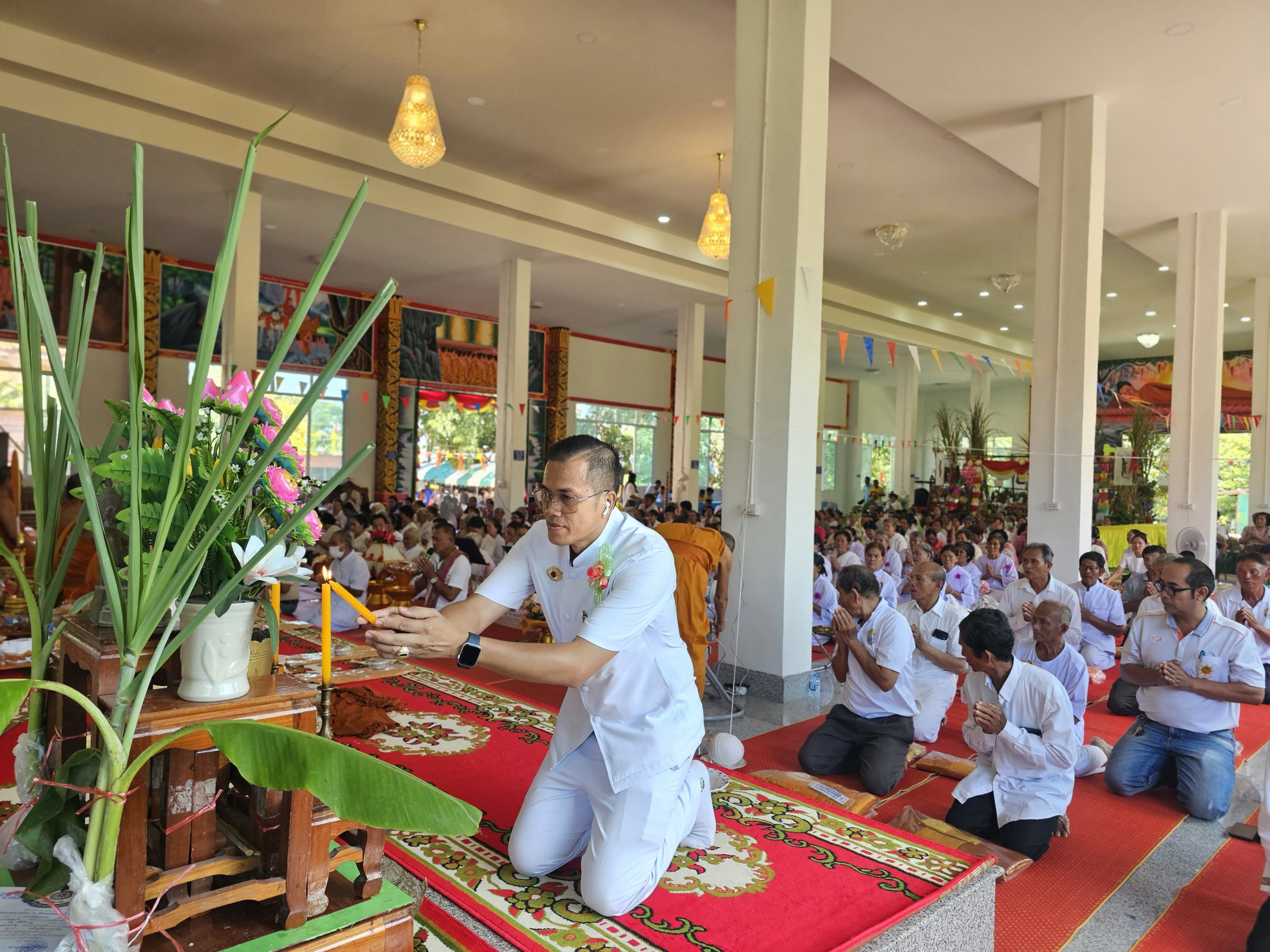 ภาพร่วมพิธีกรรมวัดศรีสำราญ