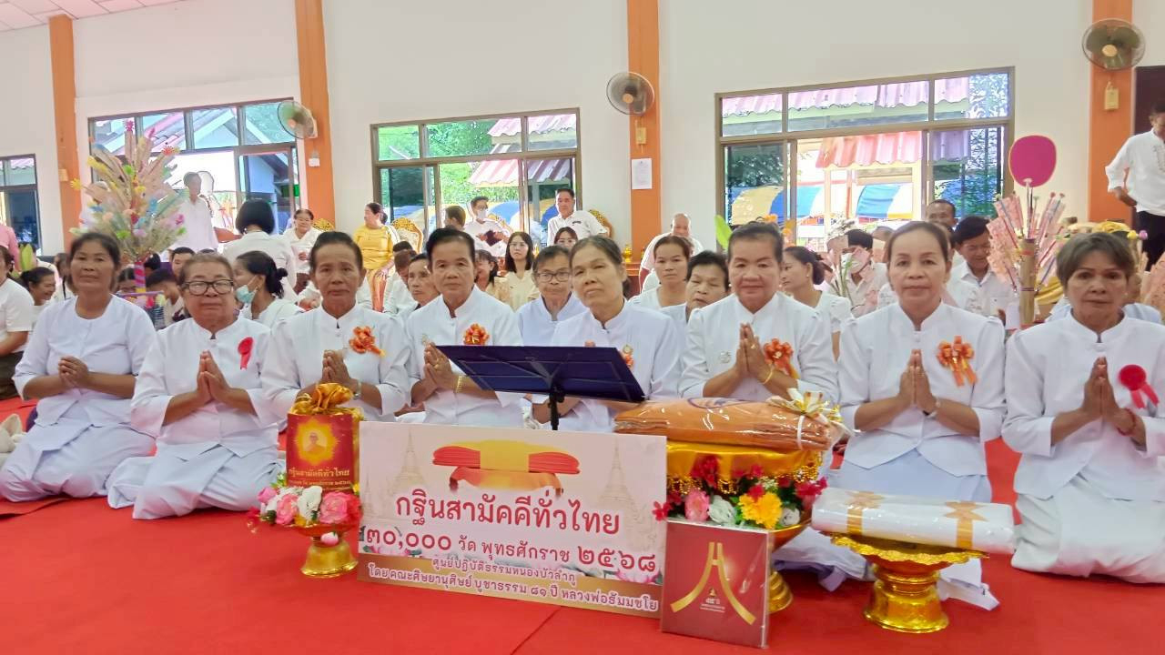 ภาพกล่าวคำถวายกฐินวัดชัยมงคล